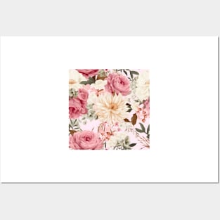 Wedding Flowers Pattern 19 Posters and Art